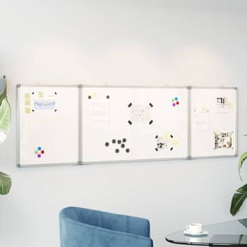 Vidaxl vidaXL Magnetna zložljiva tabla 160x60x1,7 cm aluminij