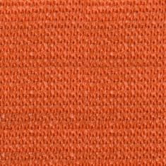 Vidaxl Senčno jadro 160 g/m² oranžno 2x5 m HDPE