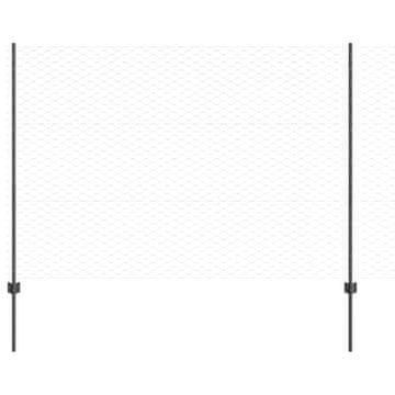 Vidaxl Ograja z varjeno žico 50 x 1,5 m (Š x V) Jeklo s PVC premazom