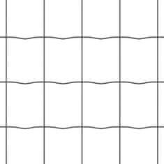 Vidaxl Evropska ograja Siva 0.6 x 25 m PVC prevlečen železo