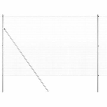 Vidaxl Steber ograje. srebrna 25 x 1,5 m (25 x 25 mm mreža) Jeklo