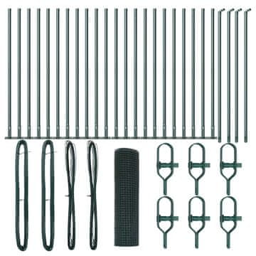 Vidaxl Steber ograje. Zelena