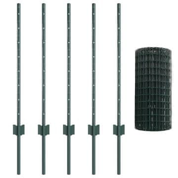 Vidaxl Ograja z varjeno žico 10 x 0,8 m (Š x V) Jeklo s PVC premazom