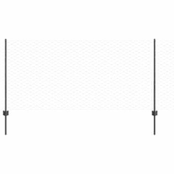 Vidaxl Ograja z varjeno žico 10 x 1 m (Š x V) Jeklo s PVC premazom
