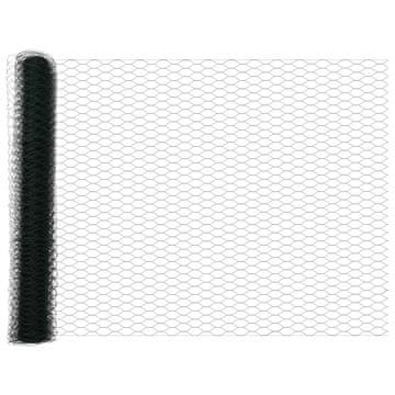 Vidaxl Šesterokotna ograja Zelena 1,2 x 10 m PVC