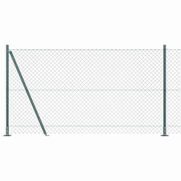 Vidaxl Varjena žična ograja z betonsko podlago 25 x 1,2 m (Š x V)