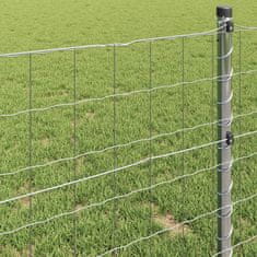 Vidaxl Evropska ograja srebrna 0.4 x 25 m