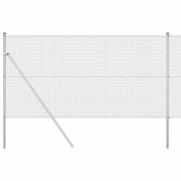 Vidaxl Steber ograje. srebrna 25 x 1 m (16 x 16 mm mreža) Jeklo