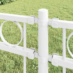 Vidaxl Element Ograje ASSEN Bela 170 x 170 cm Jeklo