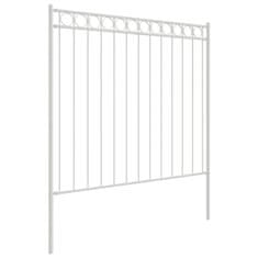 Vidaxl Element Ograje ASSEN Bela 170 x 170 cm Jeklo