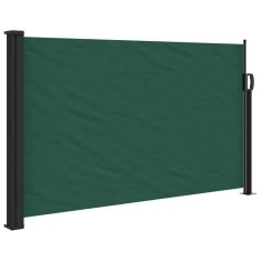 Vidaxl Zložljiva stranska tenda temno zelena 117x300 cm