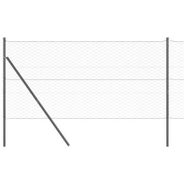Vidaxl Sistem za pritrditev varjene žične ograje 10 x 1,4 m (Š x V)
