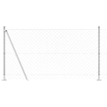 Vidaxl Varjena žična ograja z betonsko podlago 10 x 1,2 m (Š x V)