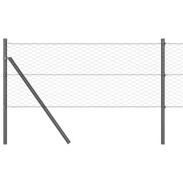 Vidaxl Sistem za pritrditev varjene žične ograje 10 x 0,6 m (Š x V)