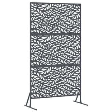 Vidaxl Zaslonska zaščita Antracit 100 x 50 x 180 cm Jeklo