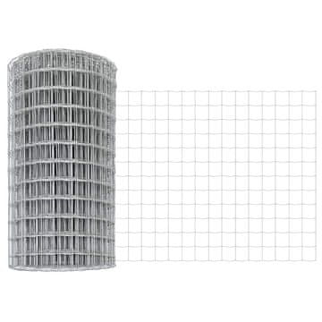 Vidaxl Evropska ograja 0,6 x 10 m PVC prevlečen železo