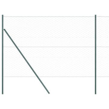 Vidaxl Sistem za pritrditev varjene žične ograje 100 x 1,5 m (Š x V)
