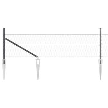 Vidaxl Varjena žična ograja s konicami 100 x 0,8 m (Š x V)