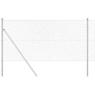 Vidaxl Steber ograje. srebrna 25 x 1 m (60 x 60 mm mreža) Jeklo