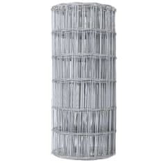 Vidaxl Evropska ograja srebrna 0.4 x 25 m