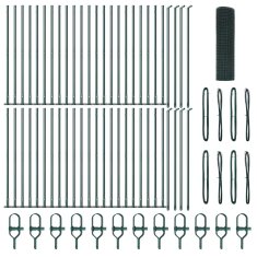 Vidaxl Steber ograje. Zelena