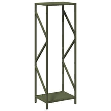 Vidaxl Stojalo za drva Olive Green 34x25x100 cm Hladno valjano jeklo