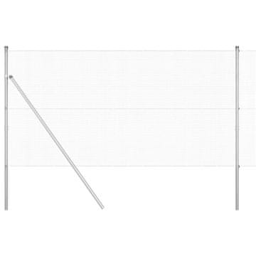 Vidaxl Steber ograje. srebrna 50 x 1,4 m (12 x 12 mm mreža) Jeklo