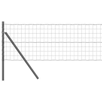 Vidaxl Sistem za pritrditev varjene žične ograje 25 x 0,8 m (Š x V)