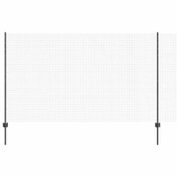 Vidaxl Varjena žičnata ograja z drogom 10 x 1,4 m Jeklo s PVC premazom