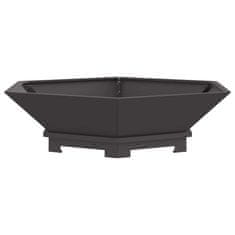 Vidaxl Ogenj Črna 100 x 100 x 28 cm Jeklo