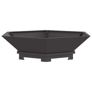 Vidaxl Ogenj Črna 100 x 100 x 28 cm Jeklo