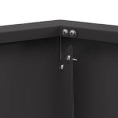 Vidaxl Ogenj Črna 100 x 100 x 28 cm Jeklo