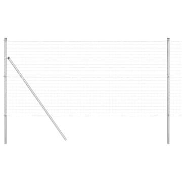 Vidaxl Sistem za pritrditev varjene žične ograje 10 x 1 m (Š x V)