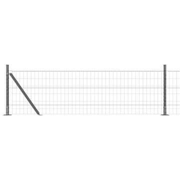 Vidaxl Varjena žična ograja z betonsko podlago 50 x 0,6 m (Š x V)