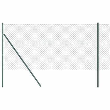 Vidaxl Sistem za pritrditev varjene žične ograje 10 x 1,5 m (Š x V)
