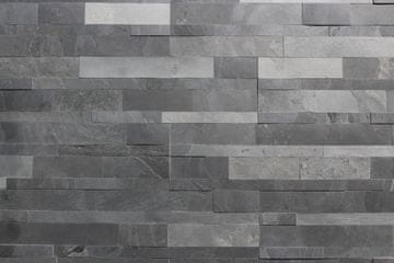 ALFISTYLE ALFIstick 3D samolepilni kamniti oblog, naravni črni skrilavec, ESP003, pakiranje (0,9 m²)