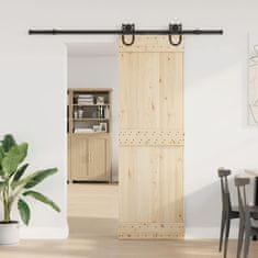 Vidaxl vidaXL Sistem za montažo drsnih vrat, 200 cm, jeklo, črne barve