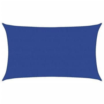 Vidaxl Senčno jadro 160 g/m² pravokotno modro 5x8 m HDPE