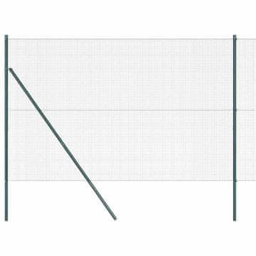 Vidaxl Sistem za pritrditev varjene žične ograje 10 x 1,5 m Zelena