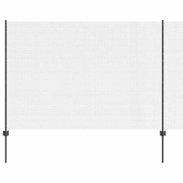 Vidaxl Varjena žičnata ograja z drogom 50 x 1,5 m Jeklo s PVC premazom