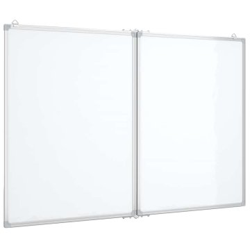 Vidaxl Magnetna tabla zložljiva 120x60x1,7 cm aluminij