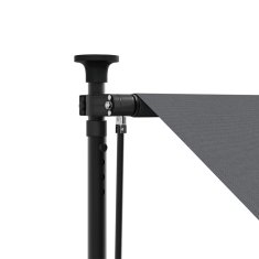 Vidaxl Zložljiva tenda antracit 350x150 cm tkanina in jeklo