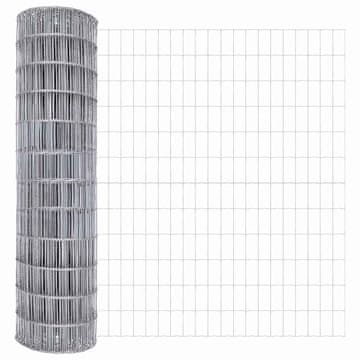 Vidaxl Evropska ograja 1,5 x 10 m PVC prevlečen železo