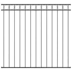 Vidaxl Element Ograje ASSEN Siva 170 x 120 cm Jeklo