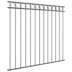 Vidaxl Element Ograje ASSEN Siva 170 x 120 cm Jeklo