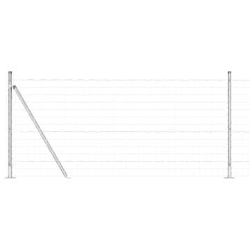 Vidaxl Varjena žična ograja z betonsko podlago 25 x 1 m (Š x V)