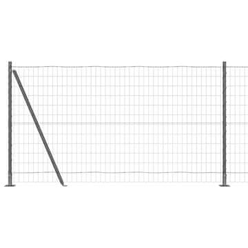 Vidaxl Varjena žična ograja z betonsko podlago 25 x 1,2 m (Š x V)
