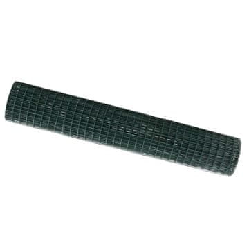 Vidaxl Evropska ograja Zelena 1,5 x 10 m PVC prevlečen železo
