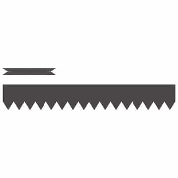 Vidaxl Robovi trave 30 pcs Črna 100 x 0,05 x 15 cm Medenina