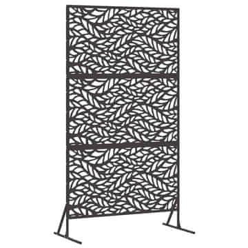 Vidaxl Zaslonska zaščita Črna 100 x 50 x 180 cm Jeklo